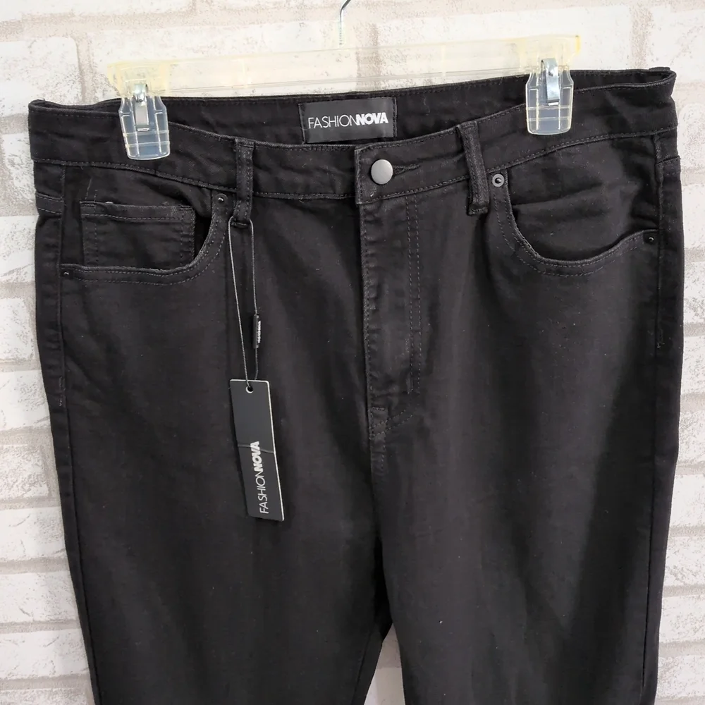 New Fashion Nova Size 15 Classic Black High Waist Skinny Jeans NWT